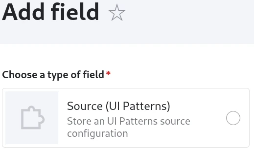 Add field
