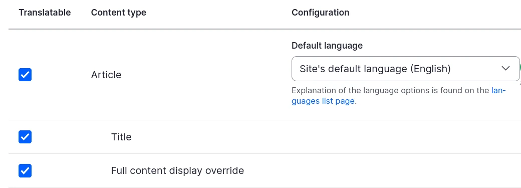 Content translation