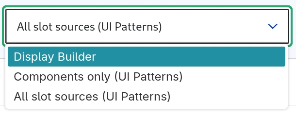Field Widget selector