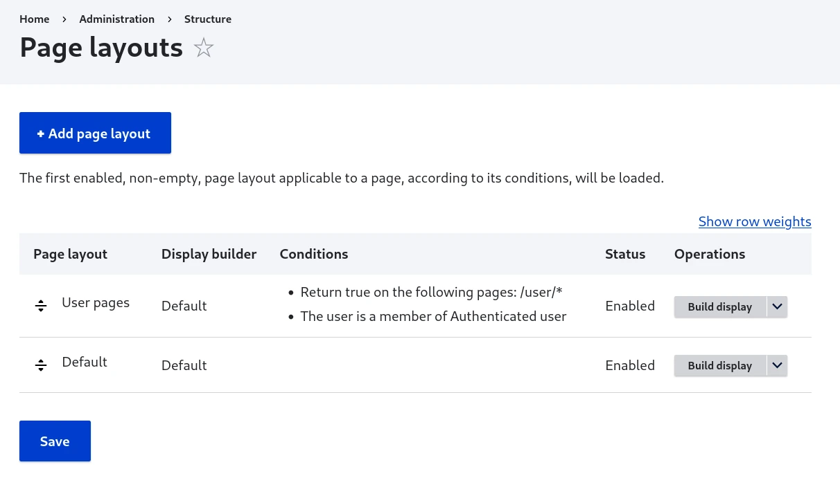 Page layout overview